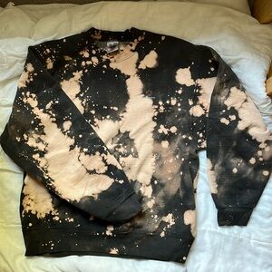 Custom bleached vintage sweater